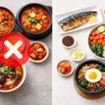 신장 4기 외식 메뉴 비교, 국물 음식과 포케 생선구이 비빔밥 차이