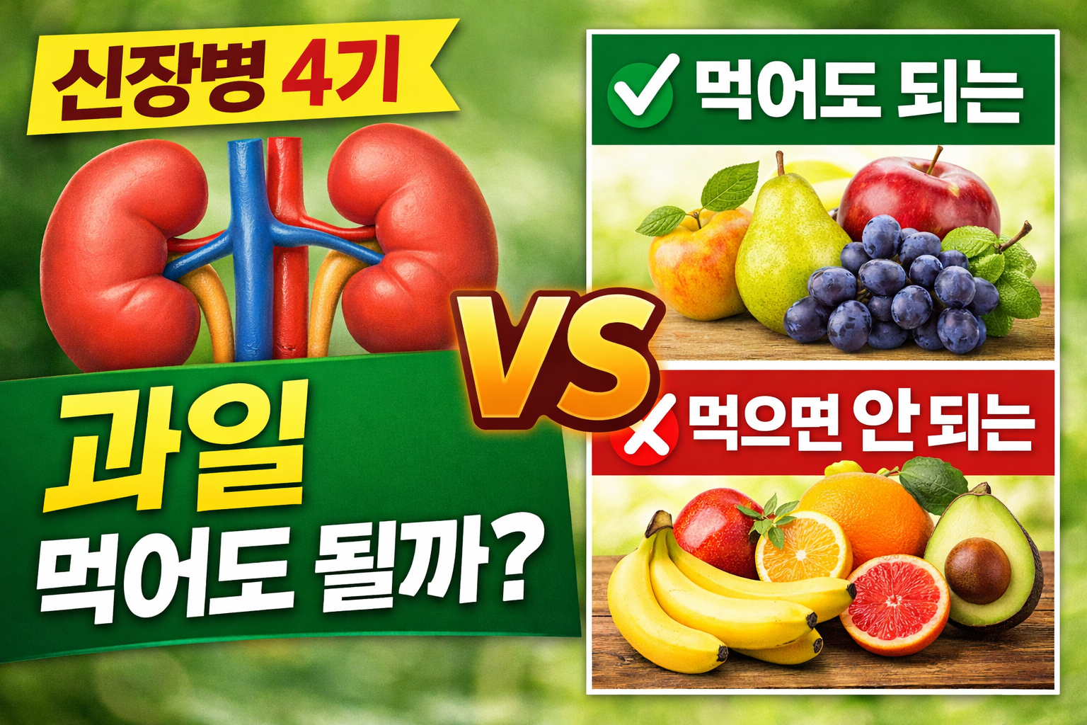 신장병 과일 선택