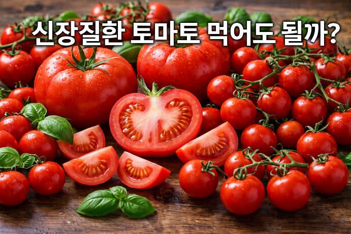 신장질환 토마토 먹어도 될까 관련 이미지, 일반 토마토와 방울토마토가 함께 있는 모습