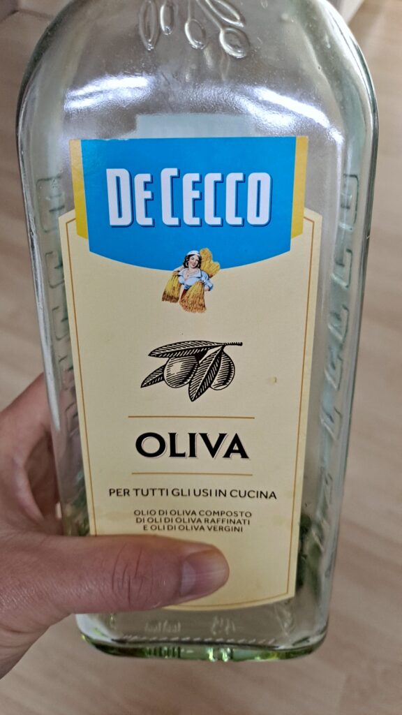 올리브유 팬 조리 준비