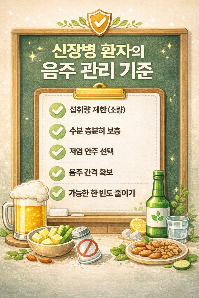 신장병 막걸리와 음주 시 주의해야 할 관리 기준