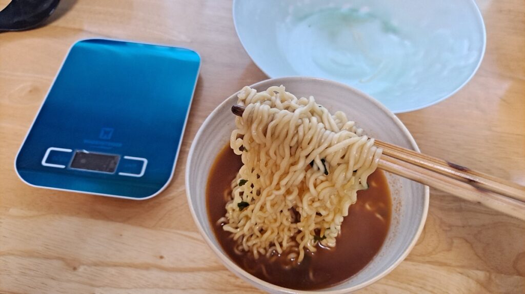 신장병 라면 안성탕면 면 분리 과정 사진