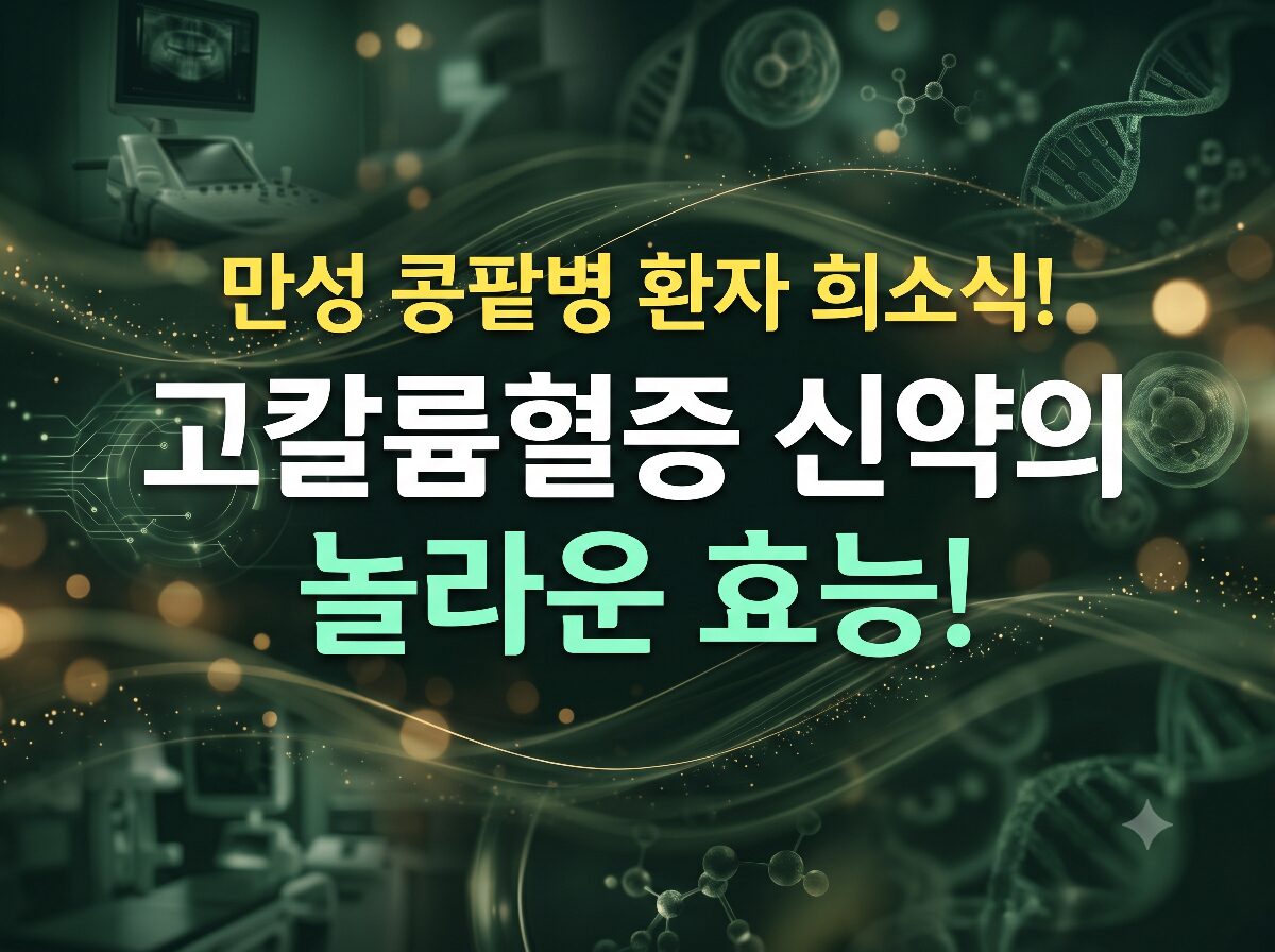 고칼륨혈증 신약의 놀라운 효능