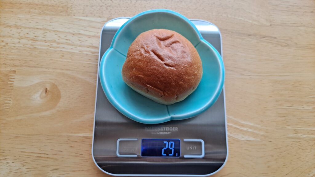 모닝빵 1개에 29g 도 있음